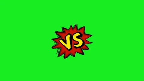Vs animation on green screen background 库存影片 332992665