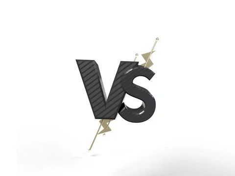 VS current view with white background,3D Render Stock Illustration