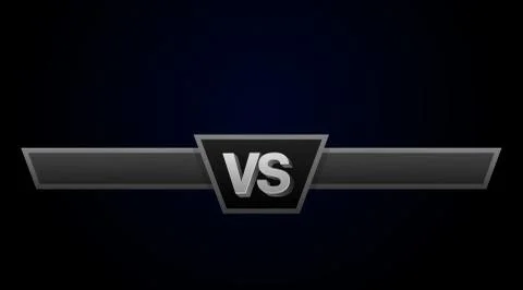 VS duel challenge vector illustration. Versus Board of rivals, with space for 库存插图