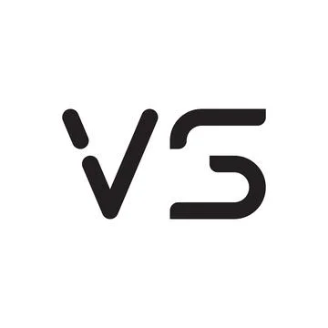 Vs initial letter vector logo icon Stock Illustration