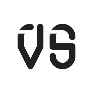 Vs initial letter vector logo icon Stock Illustration