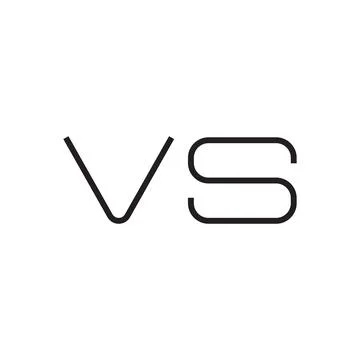 Vs initial letter vector logo icon Stock Illustration