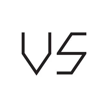 Vs initial letter vector logo icon Stock Illustration