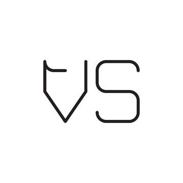 Vs initial letter vector logo icon Stock Illustration