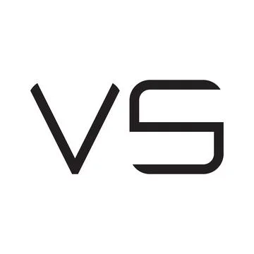 Vs initial letter vector logo icon Stock Illustration