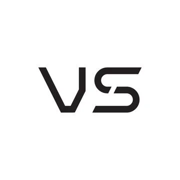 Vs initial letter vector logo icon Stock Illustration