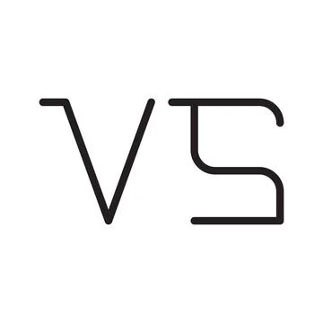 Vs initial letter vector logo icon Stock Illustration