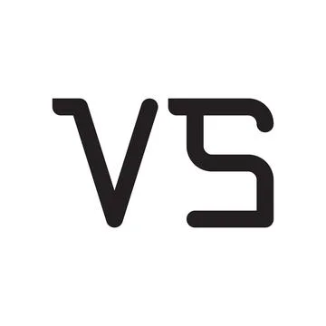Vs initial letter vector logo icon Stock Illustration