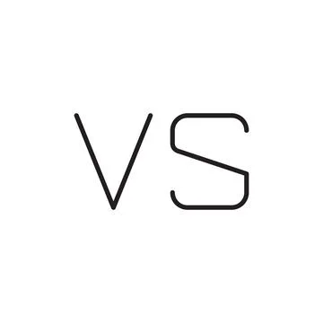 Vs initial letter vector logo icon Stock Illustration