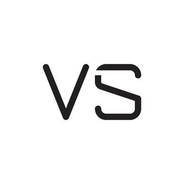 Vs initial letter vector logo icon Stock Illustration