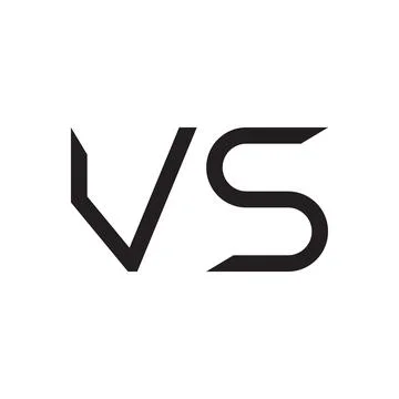 Vs initial letter vector logo icon Stock Illustration