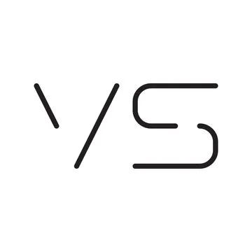 Vs initial letter vector logo icon Stock Illustration