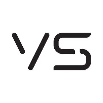 Vs initial letter vector logo icon Stock Illustration