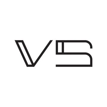 Vs initial letter vector logo icon Stock Illustration