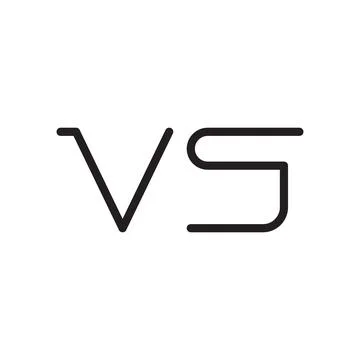 Vs initial letter vector logo icon Stock Illustration