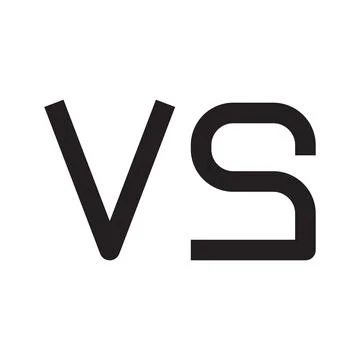 Vs initial letter vector logo icon Stock Illustration