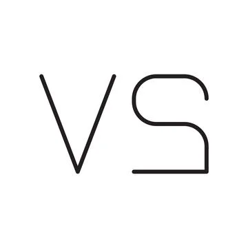 Vs initial letter vector logo icon Stock Illustration