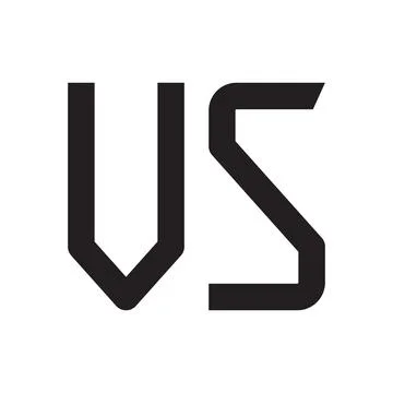 Vs initial letter vector logo icon Stock Illustration