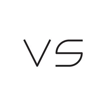 Vs initial letter vector logo icon Stock Illustration
