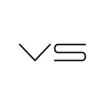 Vs initial letter vector logo icon Stock Illustration
