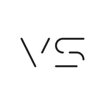 Vs initial letter vector logo icon Stock Illustration