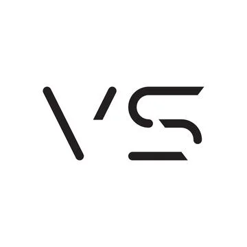 Vs initial letter vector logo icon Stock Illustration
