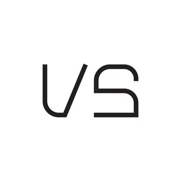 Vs initial letter vector logo icon Stock Illustration