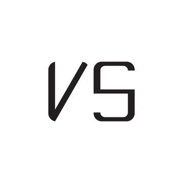 Vs initial letter vector logo icon Stock Illustration