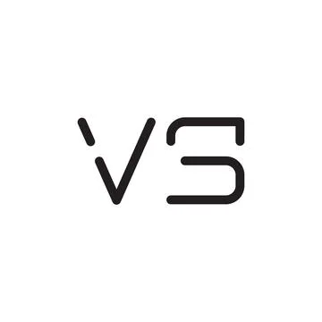 Vs initial letter vector logo icon Stock Illustration