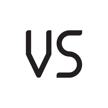 Vs initial letter vector logo icon Stock Illustration