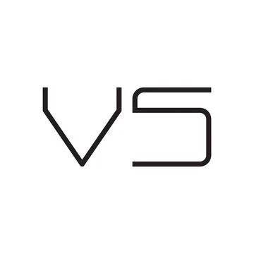 Vs initial letter vector logo icon Stock Illustration