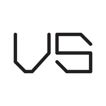 Vs initial letter vector logo icon Stock Illustration