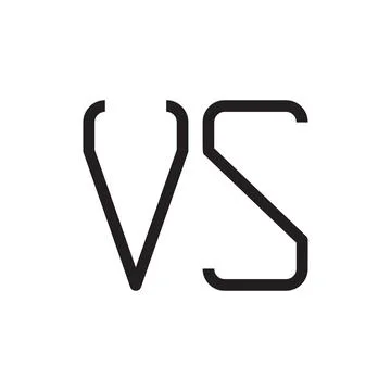 Vs initial letter vector logo icon Stock Illustration