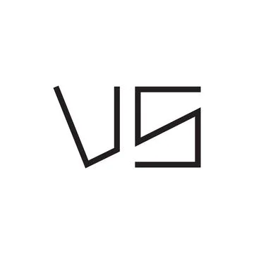 Vs initial letter vector logo icon Stock Illustration