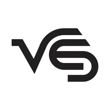 Vs initial letter vector logo Stock Illustration