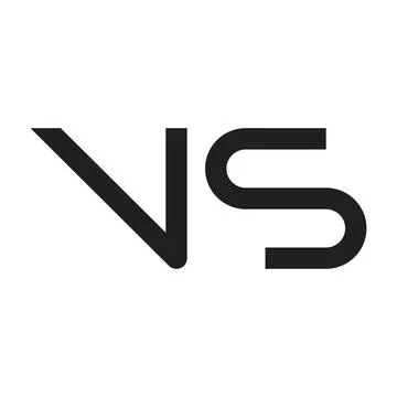 Vs initial letter vector logo Stock Illustration