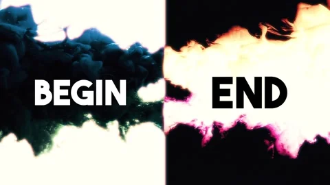 VS ink drop begin end Stock-Footage 326298319