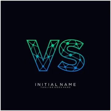 VS Letter logo icon design template elements Stock Illustration