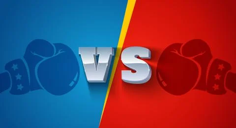 Vs letters on bright background Stock Illustration