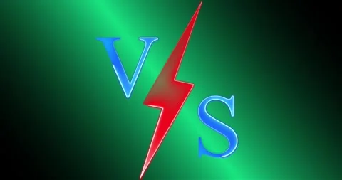 VS versus bars neon animated, VS versus bars neon animation on a transparent bac Vídeos de archivo 331450152