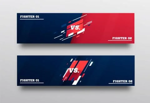 VS. Versus Board of rivals, with space for text. vector illustration. Grey vs Stock Illustration