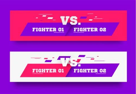 VS . Versus Board of rivals, with space for text. vector illustration. Grey vs Stock Illustration