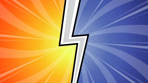 VS Versus Comic Book Cartoon Animation Stock Footage 334638407