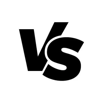 VS versus letters vector icon Stock-Illustration