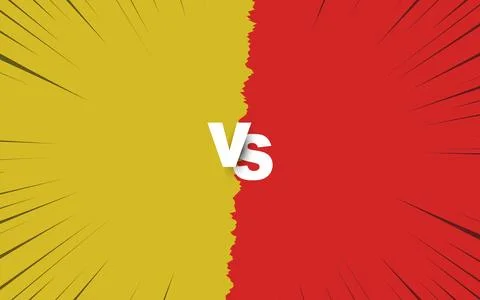 VS. Versus Screen. Concept of battle, competition, duel, or comparison. Vec.. Stock Illustration