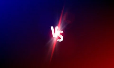 VS versus vector background. Sport fight competition VS light shine glow Stock Illustration