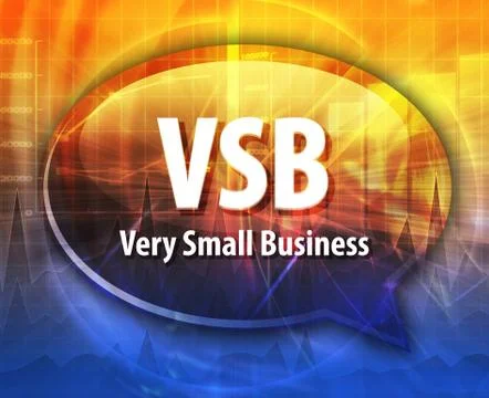 VSB acronym word speech bubble illustration Stock Illustration