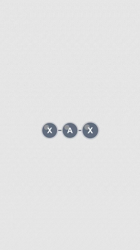 VSEPR Linear AX2 Ball And Stick Model Clean No Text Alpha 4K Vertical 9x16 Light Stockbeeldmateriaal 339506213