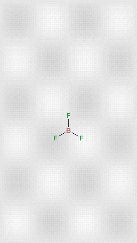 VSEPR Trigonal Planar AX3 Lewis Structure Clean No Text 4K Vertical 9x16 Light Stock Footage 339506093