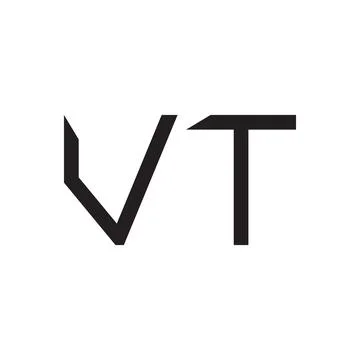 Vt initial letter vector logo icon Stock Illustration